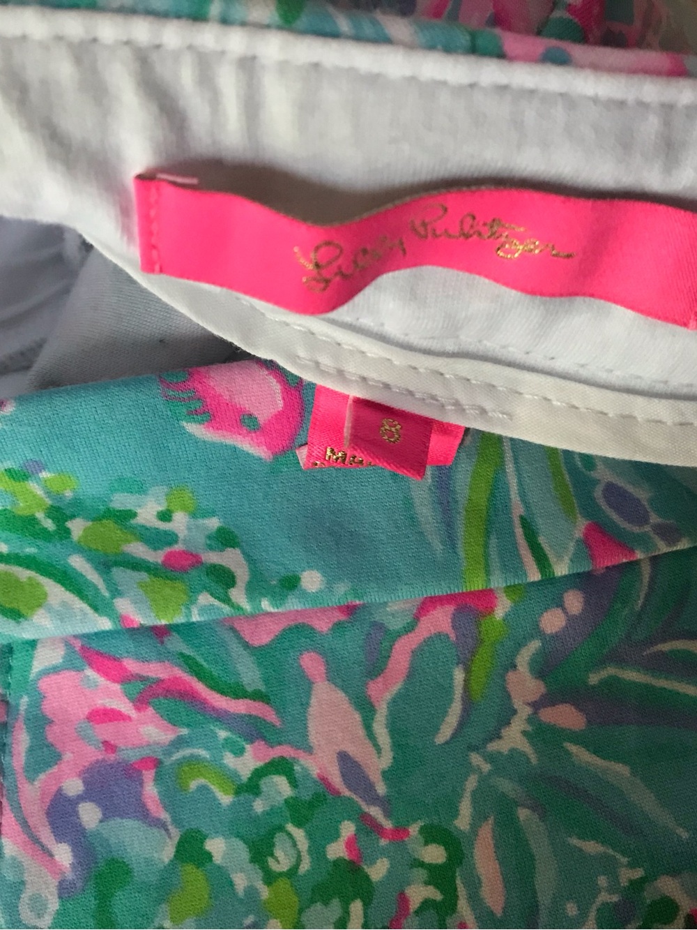 Lilly Pulitzer Buttercup Knit Scallop Shorts Sz 8 - Picture 5 of 5